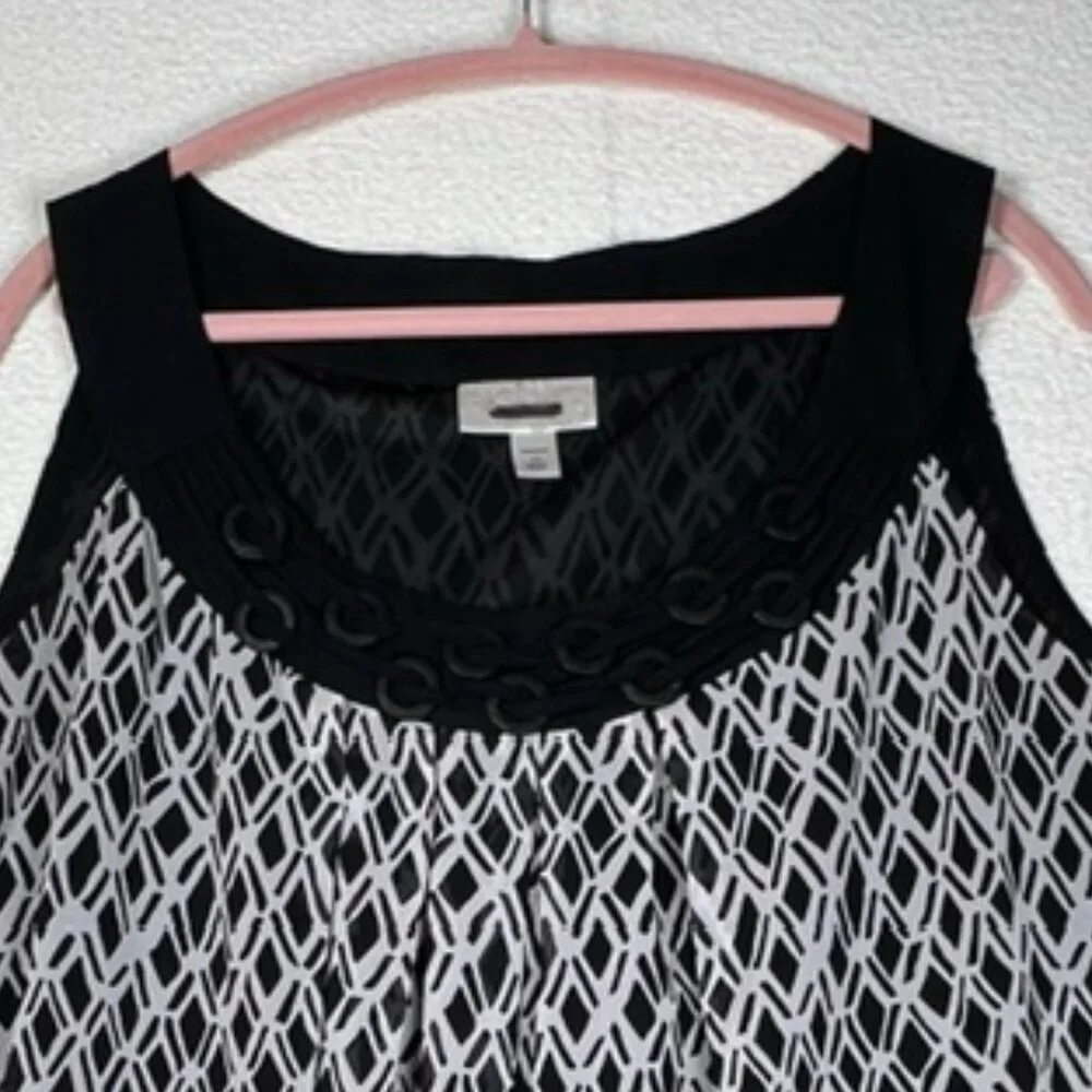 Dressbarn Womens Sleeveless Top Plus Size 1X - Picture 3 of 6
